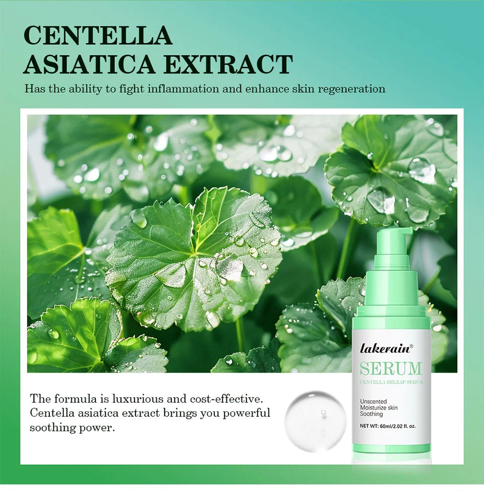 Centella Asiatica Facial Serum – Soothing, Hydrating & Repairing Gel Essence | Korean Skin Care for Radiant, Calm Skin