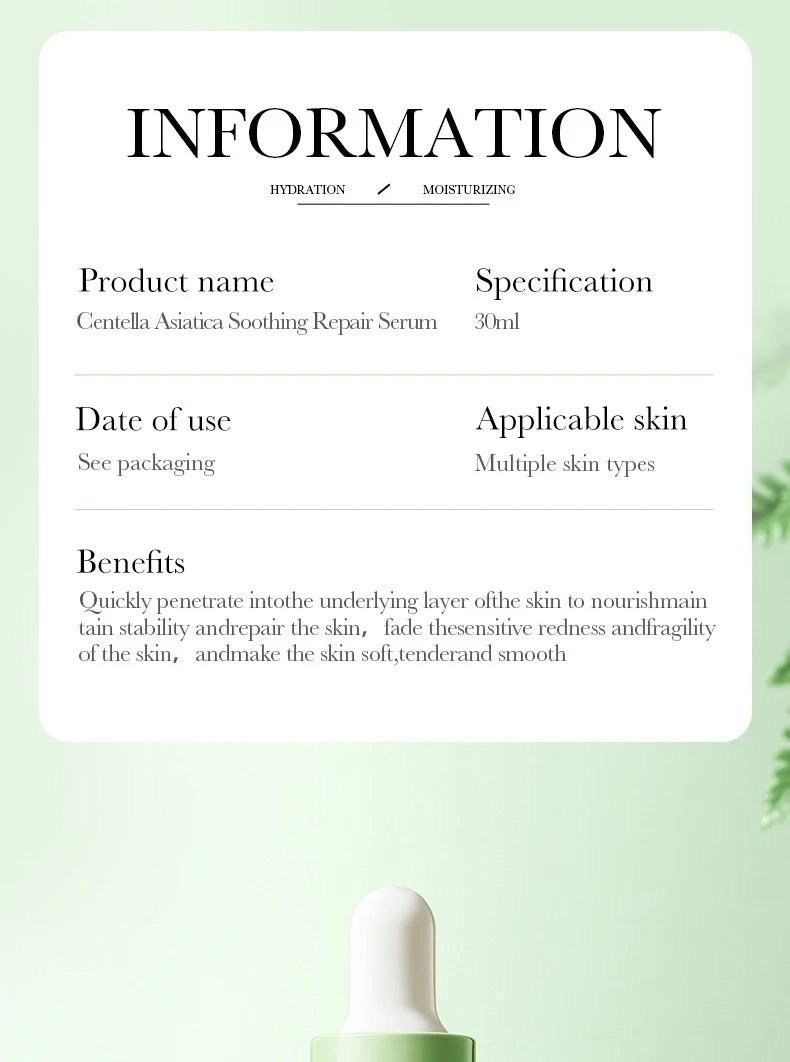 BIOAQUA Centella Face Serum – Deep Hydration & Firming Repair Facial Essence for Radiant Skin