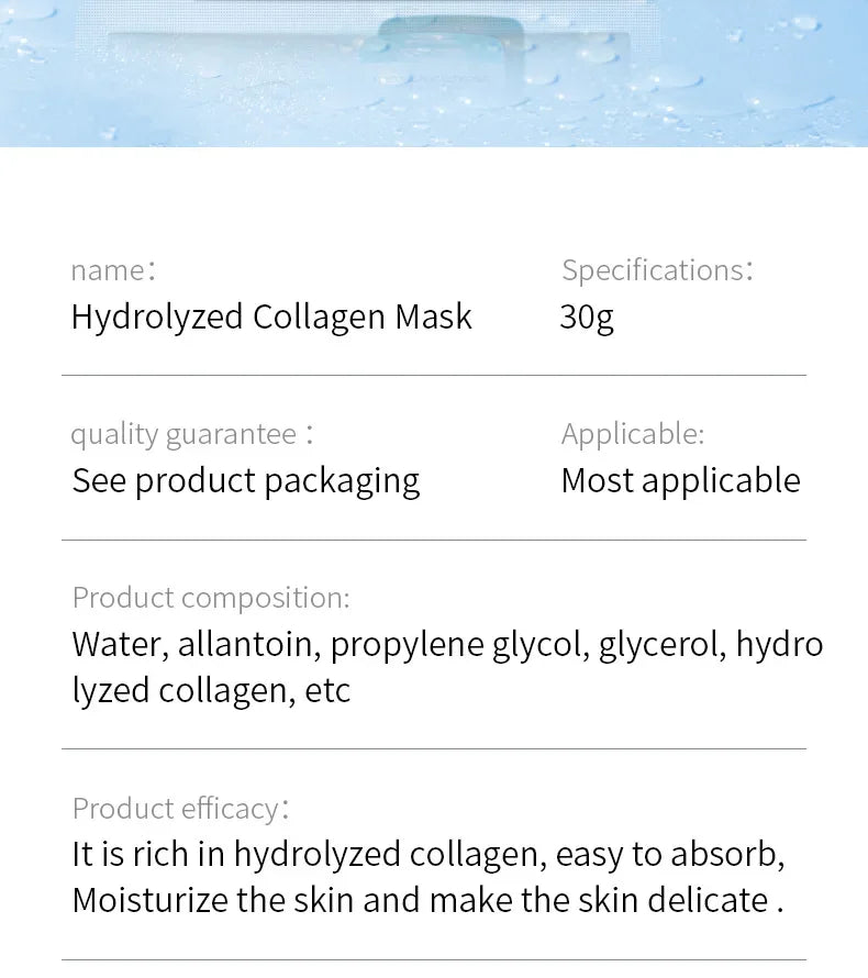 Centella Asiatica Collagen Hydrating Sheet Mask – Moisturizing, Refreshing, Anti-Aging Facial Treatment with Hyaluronic Acid & Vitamin C