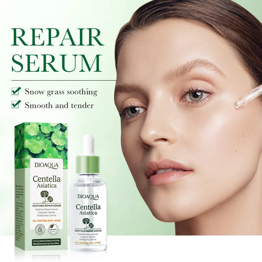 BIOAQUA Centella Face Serum – Deep Hydration & Firming Repair Facial Essence for Radiant Skin