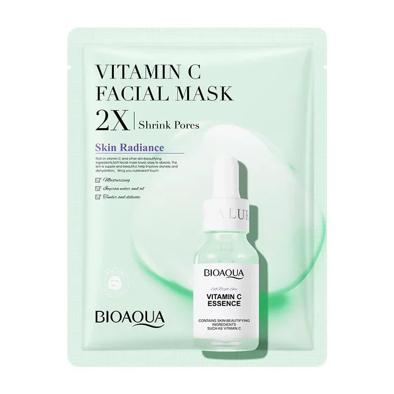 Centella Asiatica Collagen Hydrating Sheet Mask – Moisturizing, Refreshing, Anti-Aging Facial Treatment with Hyaluronic Acid & Vitamin C