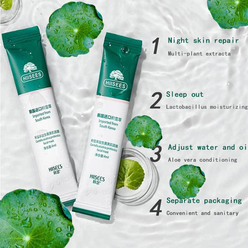 30-Pack Centella Asiatica Collagen Sleeping Masks – Brightening, Firming & Deeply Moisturizing Korean Skincare Treatment