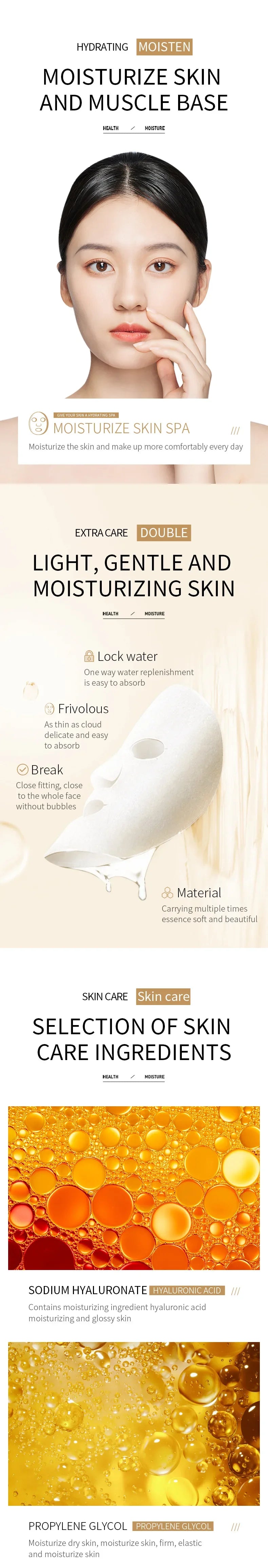 Centella Asiatica Collagen Hydrating Sheet Mask – Moisturizing, Refreshing, Anti-Aging Facial Treatment with Hyaluronic Acid & Vitamin C