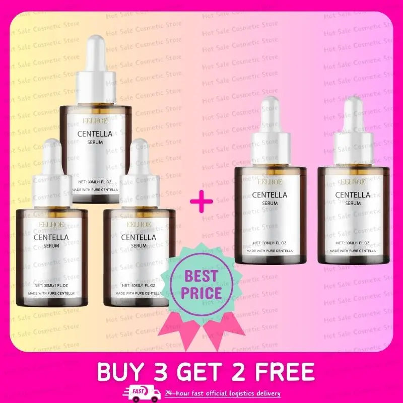 Korean Centella Asiatica Face Serum – Nourish Dry Skin, Smooth, Rejuvenate, Brighten & Whitening Facial Moisturizer