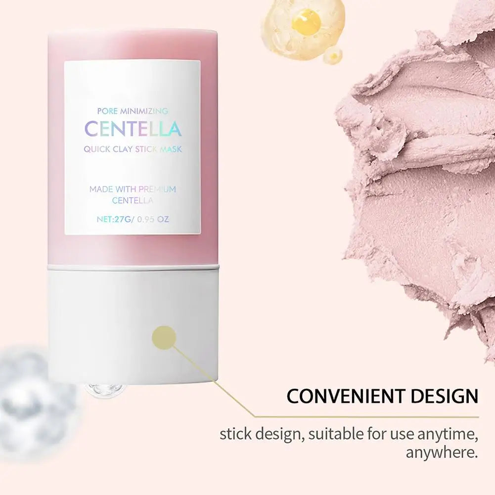 Centella Clay Stick Mask – 27g Deep Hydration, Pore Minimizing & Brightening Treatment | Fast & Easy Skincare for Glowing Skin