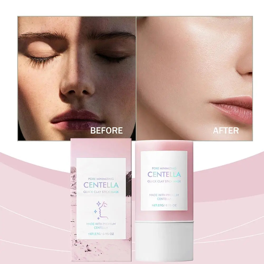 Centella Clay Stick Mask – 27g Deep Hydration, Pore Minimizing & Brightening Treatment | Fast & Easy Skincare for Glowing Skin