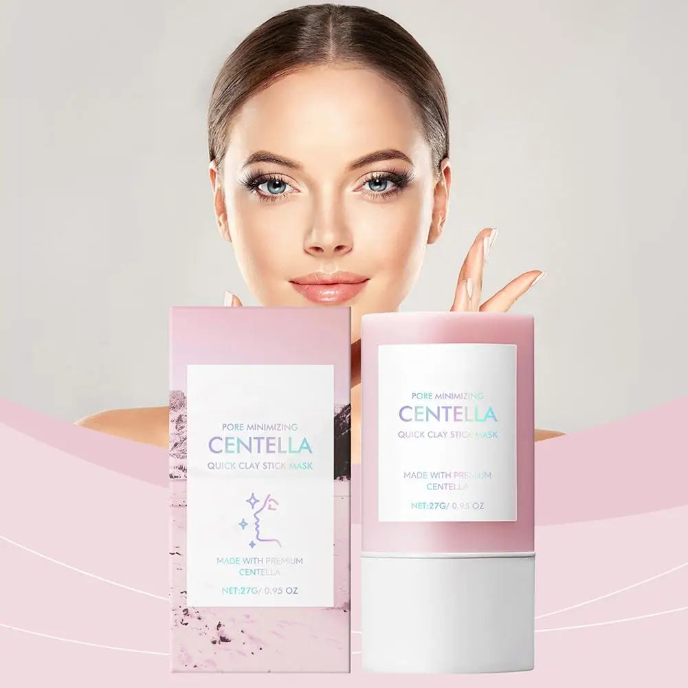 Centella Clay Stick Mask – 27g Deep Hydration, Pore Minimizing & Brightening Treatment | Fast & Easy Skincare for Glowing Skin