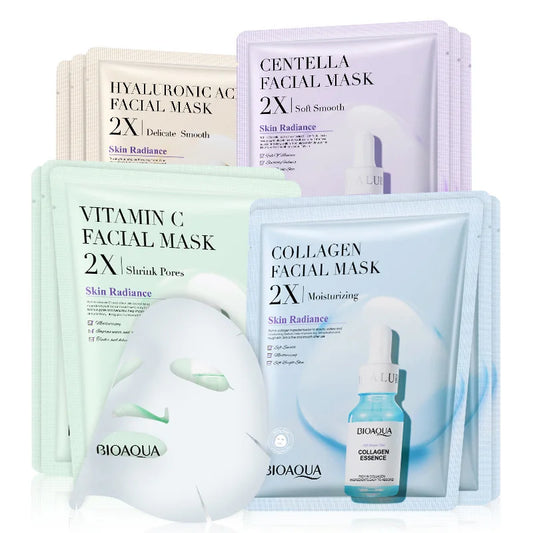 Centella Asiatica Collagen Hydrating Sheet Mask – Moisturizing, Refreshing, Anti-Aging Facial Treatment with Hyaluronic Acid & Vitamin C