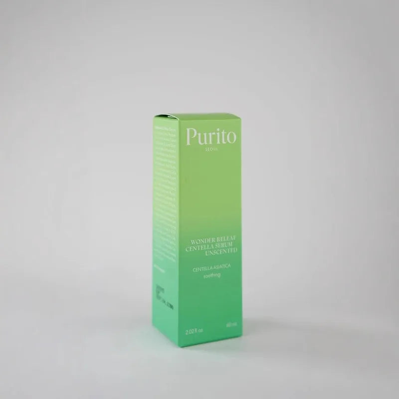 Purito Centella Assay Unscented Essence Ampoule – Soothing & Calming Facial Serum, 60ml, Korean Skincare