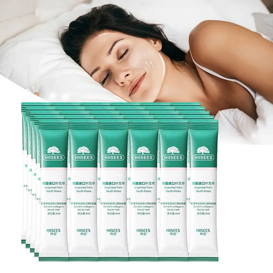 30-Pack Centella Asiatica Collagen Sleeping Masks – Brightening, Firming & Deeply Moisturizing Korean Skincare Treatment