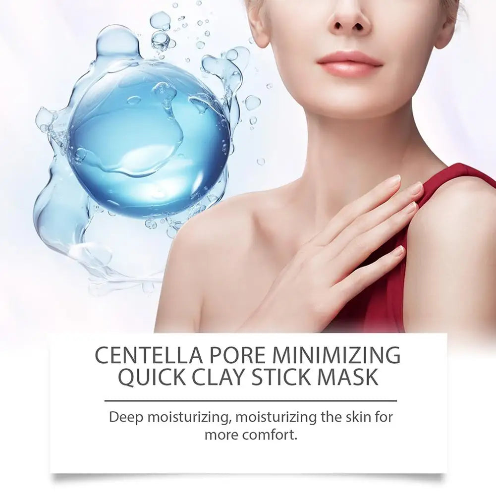 Centella Clay Stick Mask – 27g Deep Hydration, Pore Minimizing & Brightening Treatment | Fast & Easy Skincare for Glowing Skin